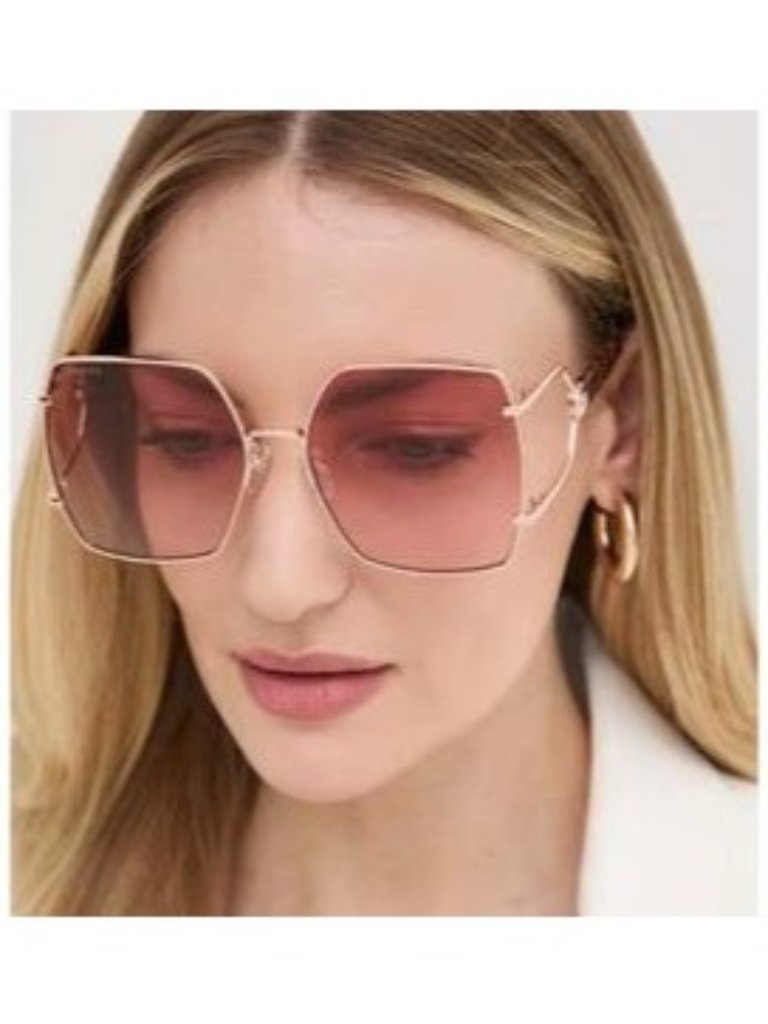 New Gg1564sa 004 Gucci Sunglasses, Gold/Pink Oversized Women Gucci Eyewear